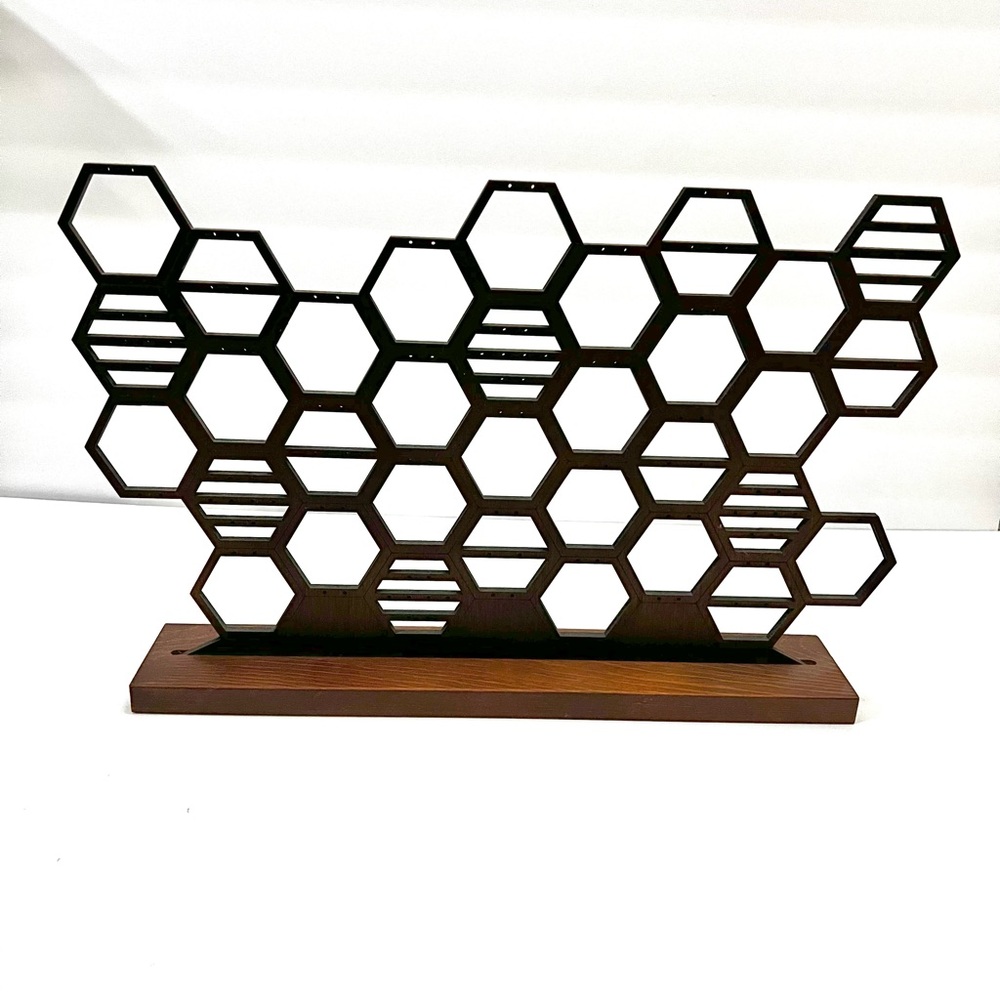 Honeycomb earring organizer jewelry organizer